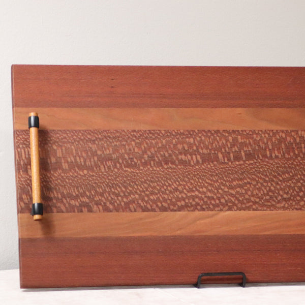 Raised Handle Charcuterie Board w/Rubber Feet