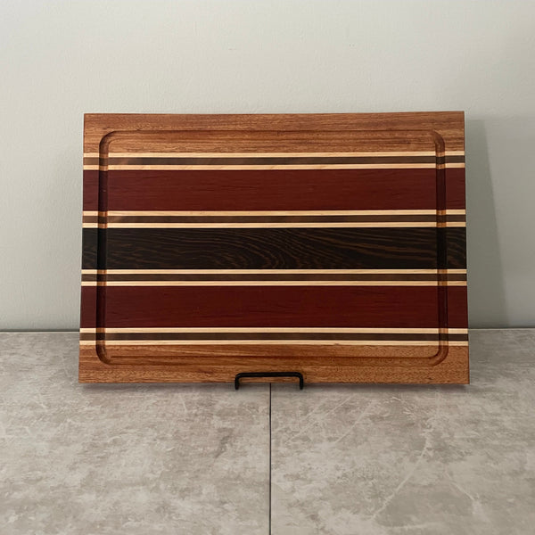 Signature Cutting Board - Triple Wide Stripe w/Triple Narrow Stripe w/Juice Groove